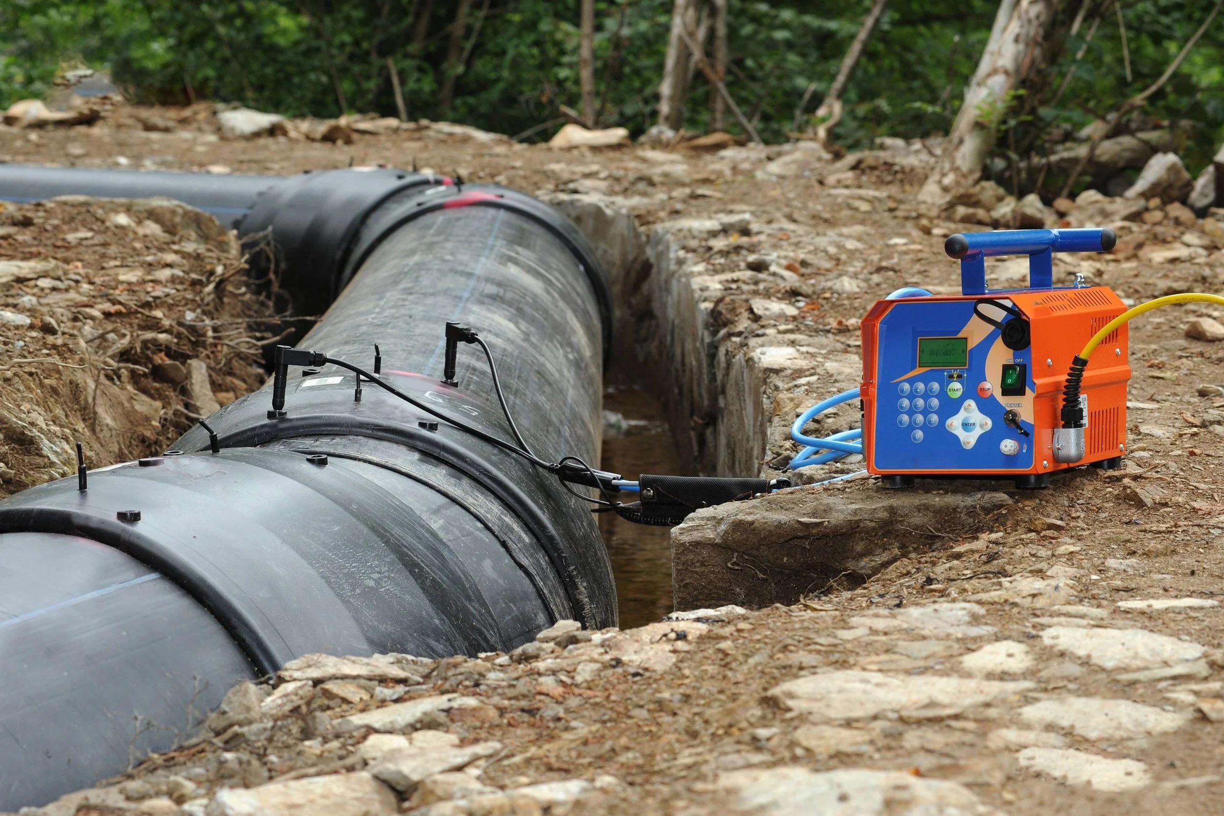 Precision electrofusion contact pins for gas and water pipeline fittings made by Gebrema